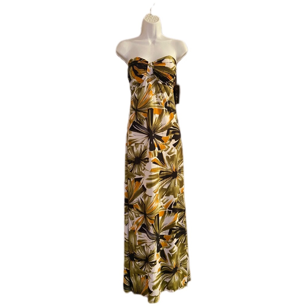 Fashion Instincts NWT Strapless Maxi Dress, Size Large